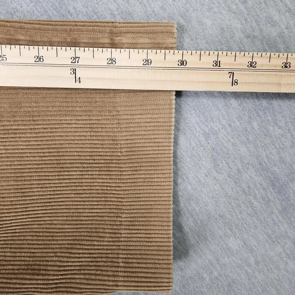 LL Bean Corduroy Pants Mens 35 (35x30) Tan Classic Fit Pleated Front Wide Wale